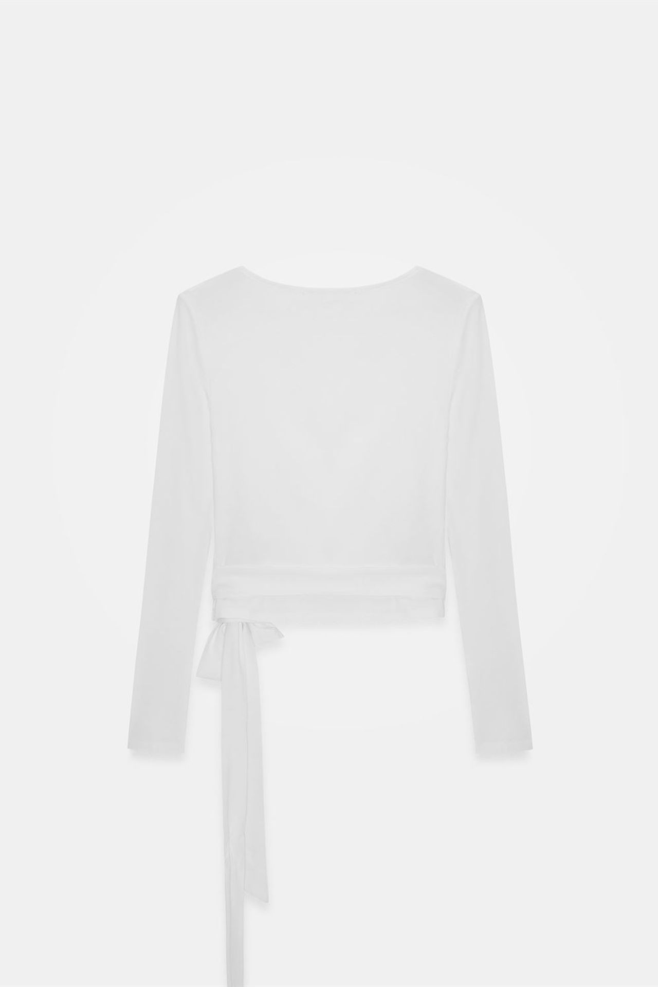 DILVIN Women’s Crop Wrap Blouse With Tie Detail 7