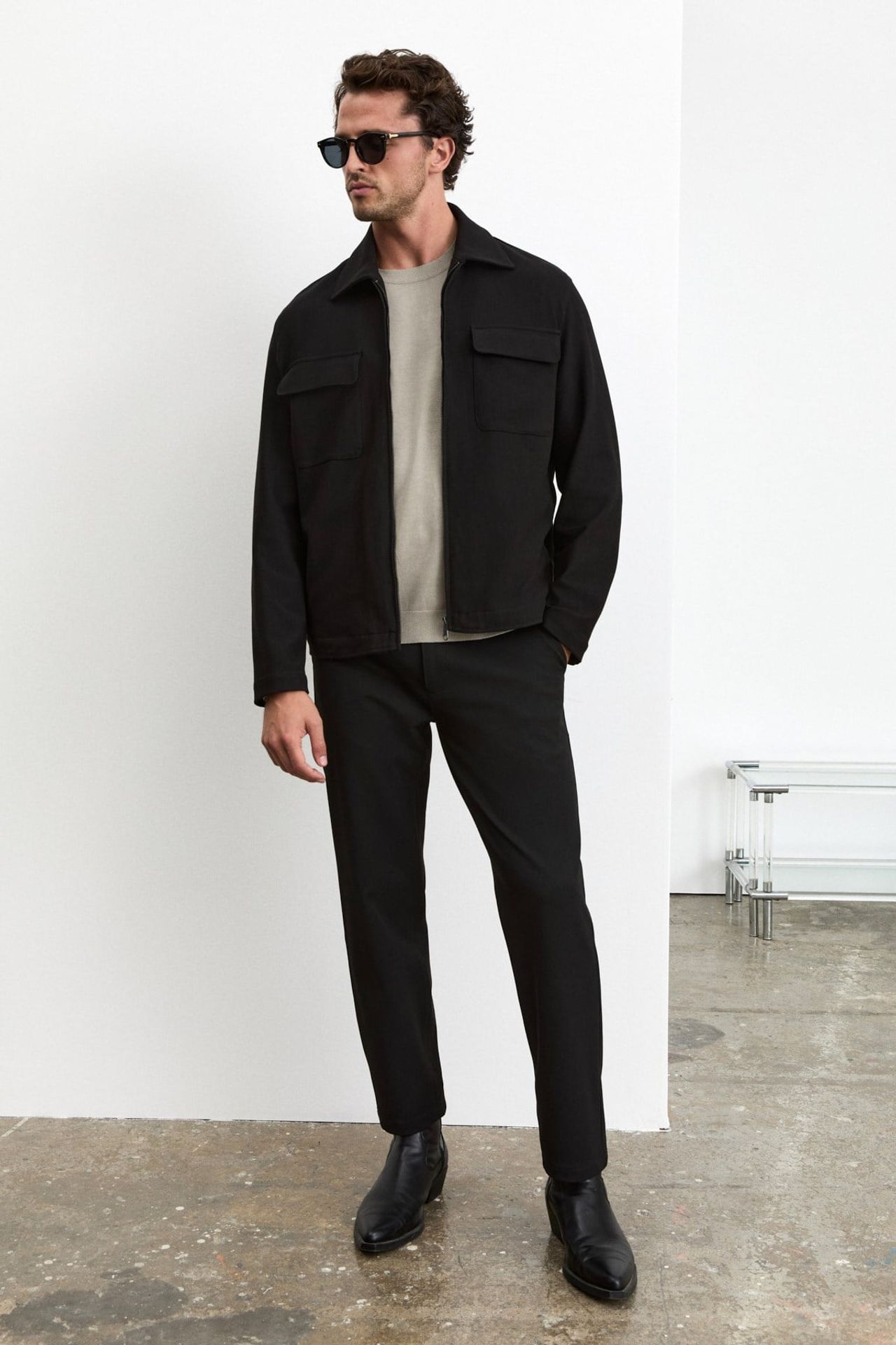 GRIMELANGE Straight Leg Drawstring Trousers 2