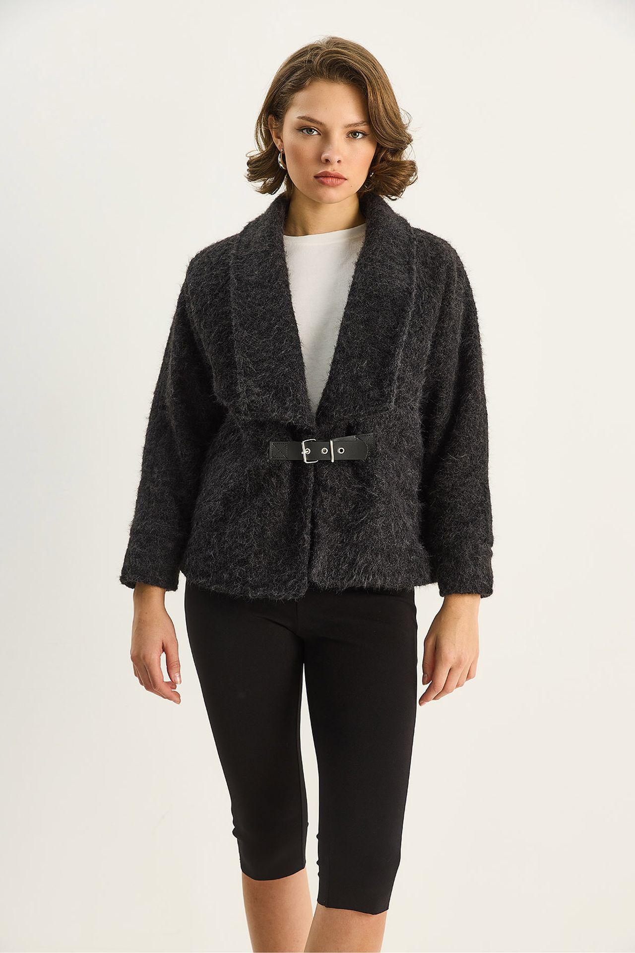 LUCCI Coat with Belt Detail