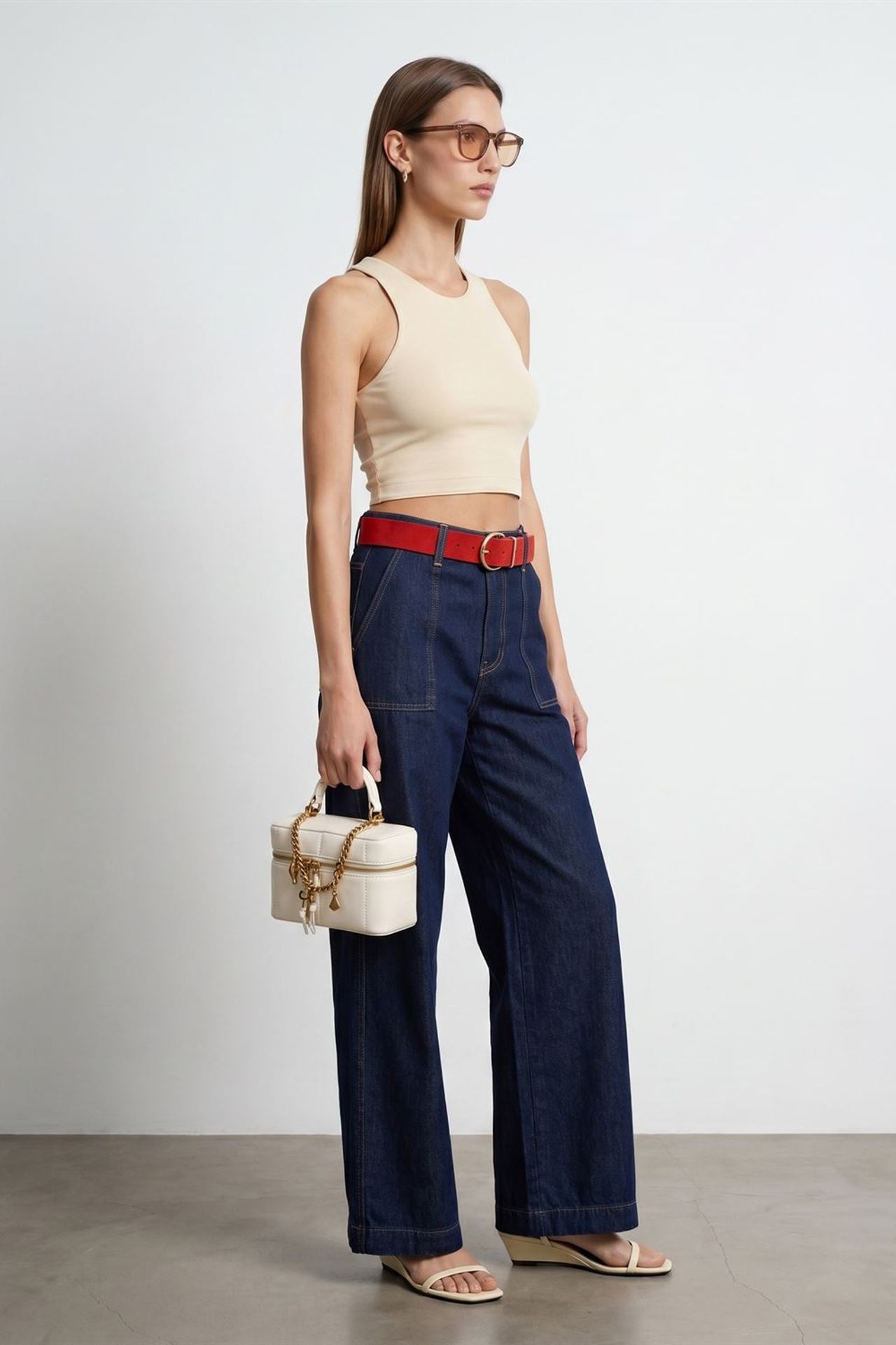 DILVIN Ribbed Sleeveless Crop Blouse 4
