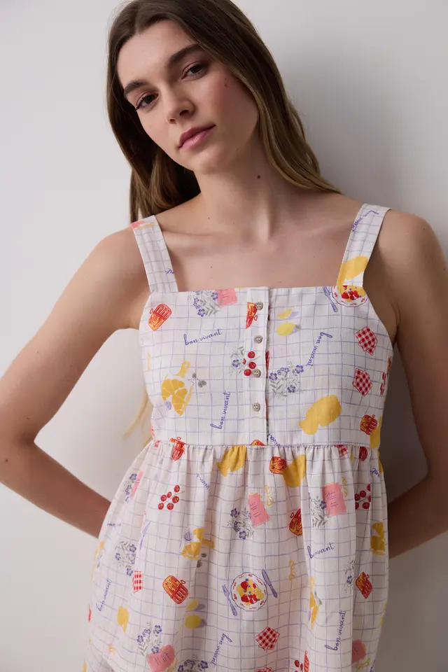 PENTI Bon Vivant Multi Colour Athlete PJ Top