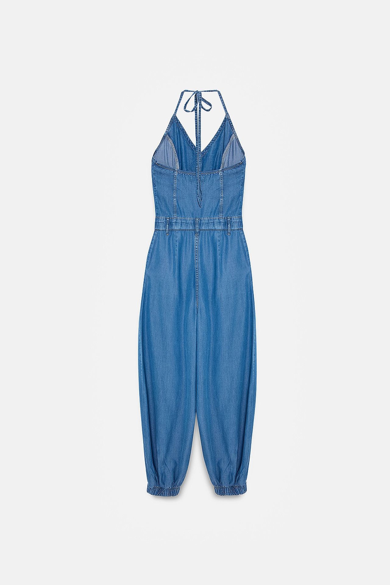 DILVIN Wide-leg Halter Jumpsuit