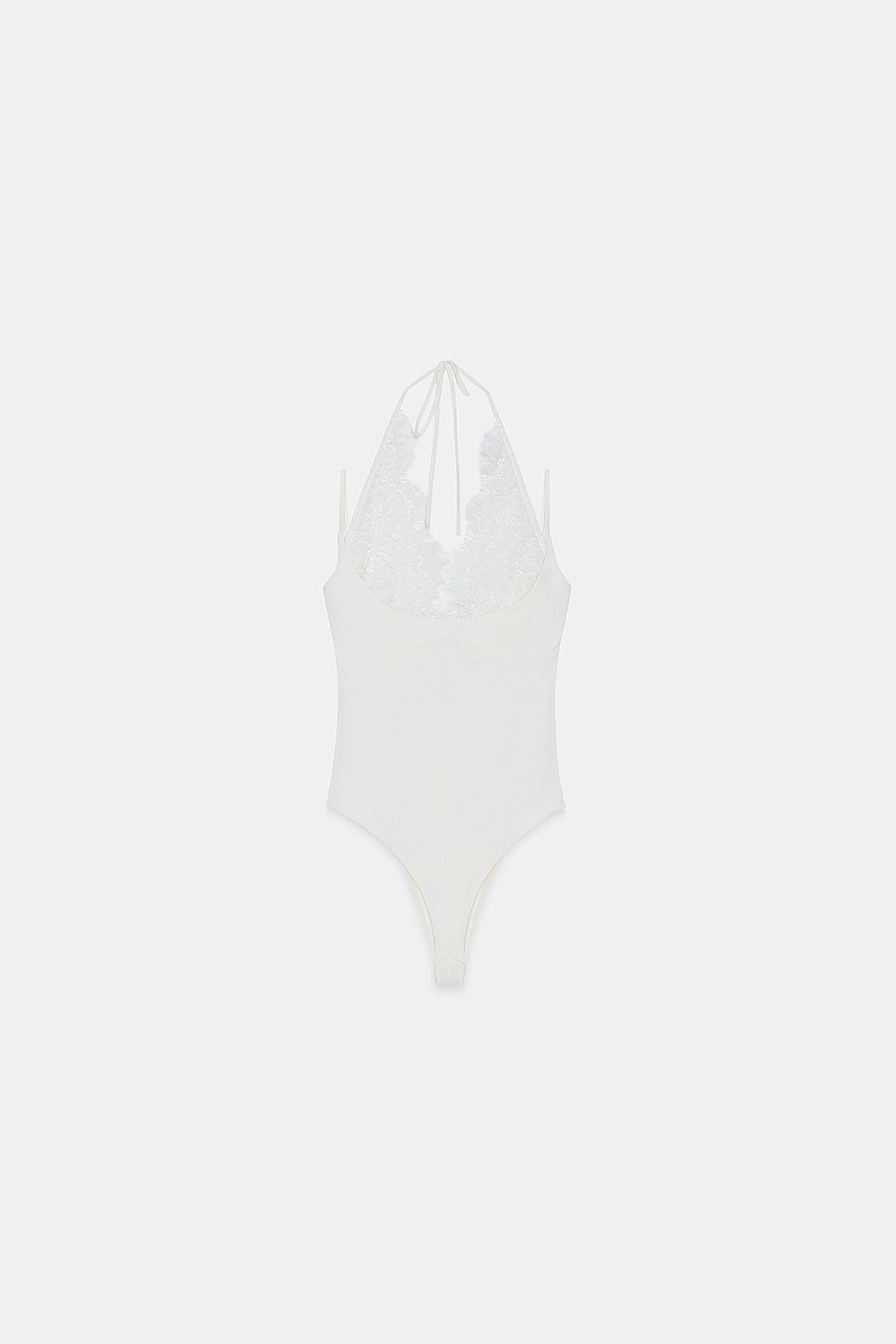 DILVIN Embroidered Cut-out Sleeveless Bodysuit