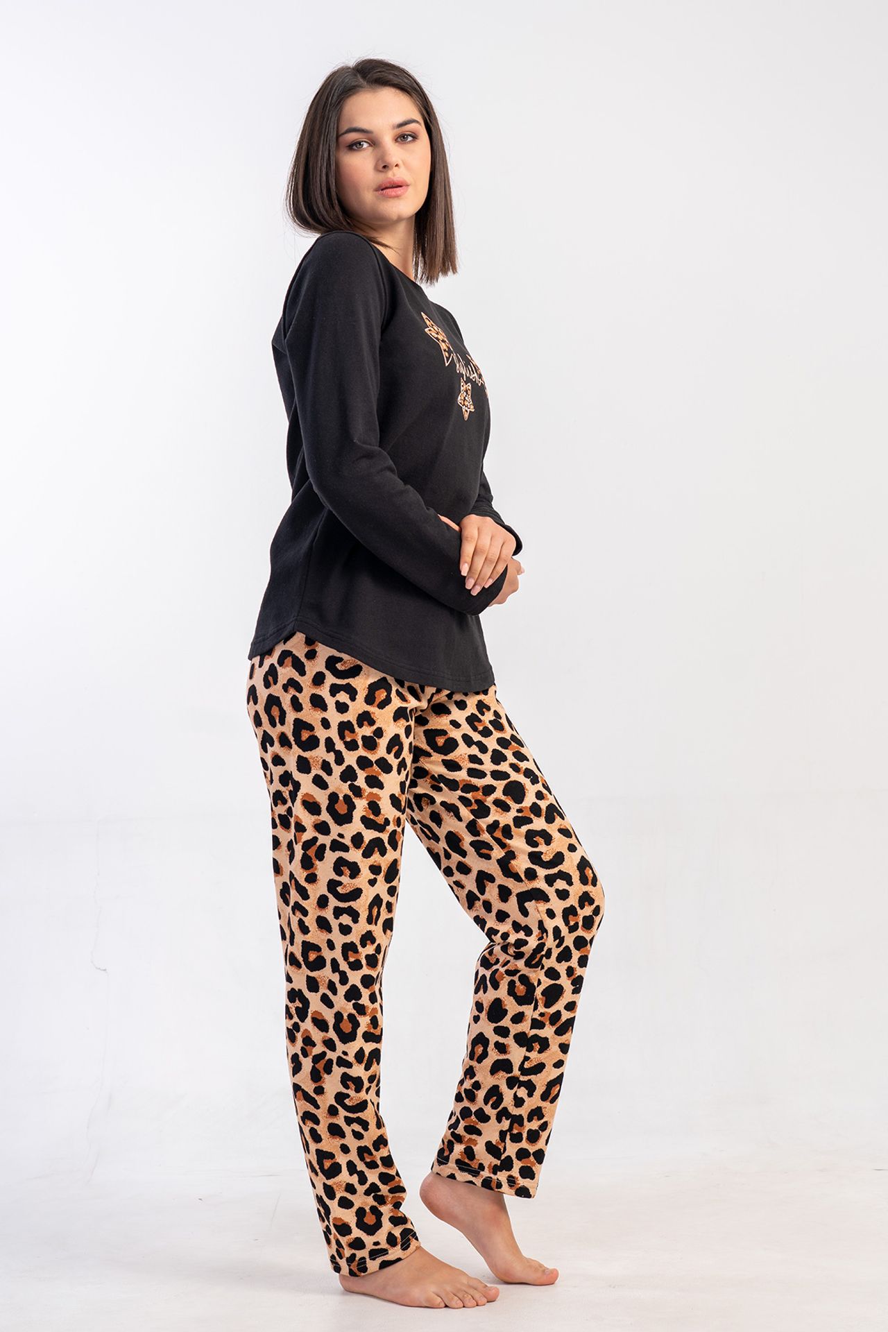 YAKE Hayvan Desenli 2 Parçalı Pijama Takımı 3