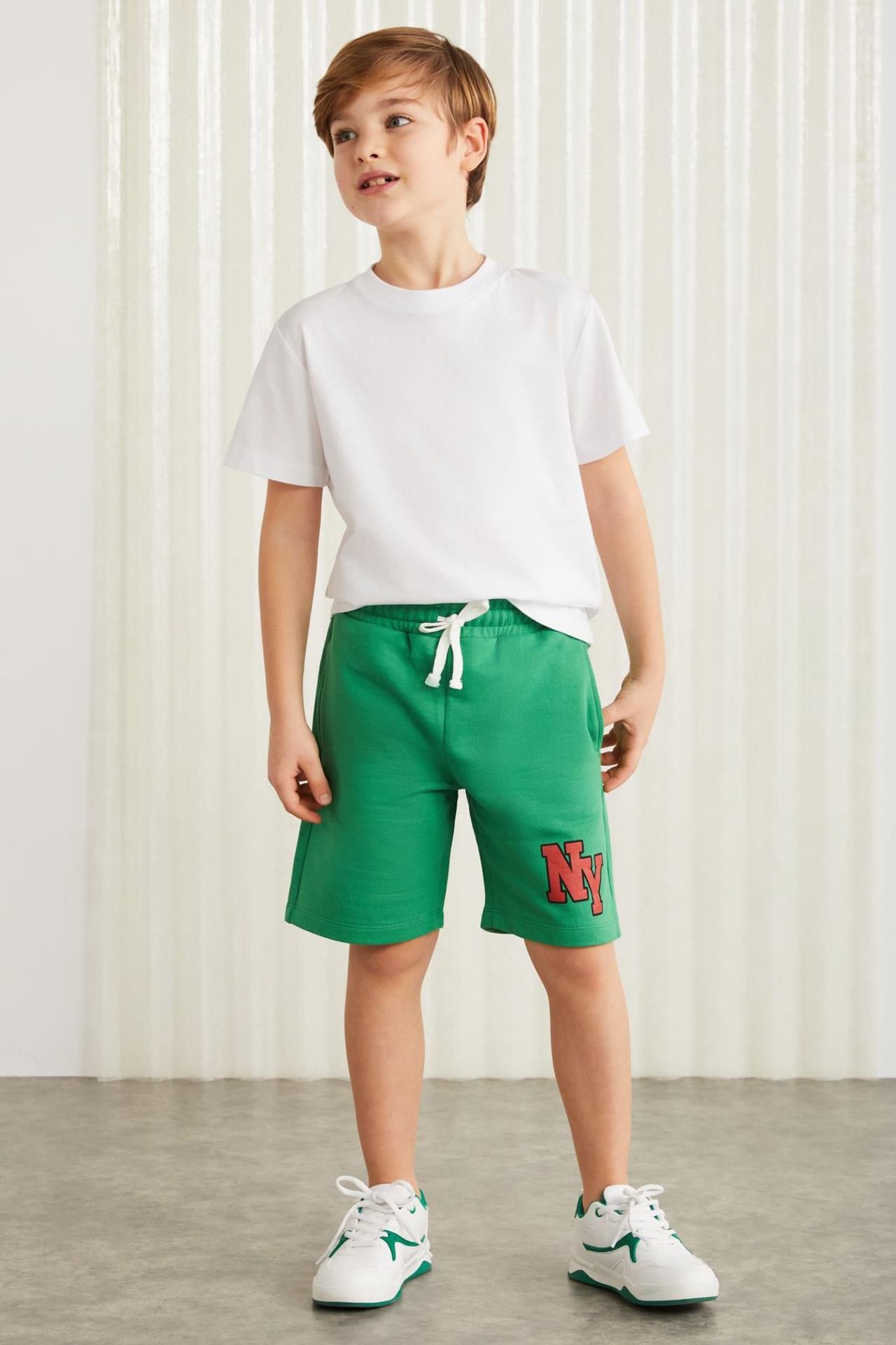 GRIMELANGE Drawstring Waist Knit Shorts 1