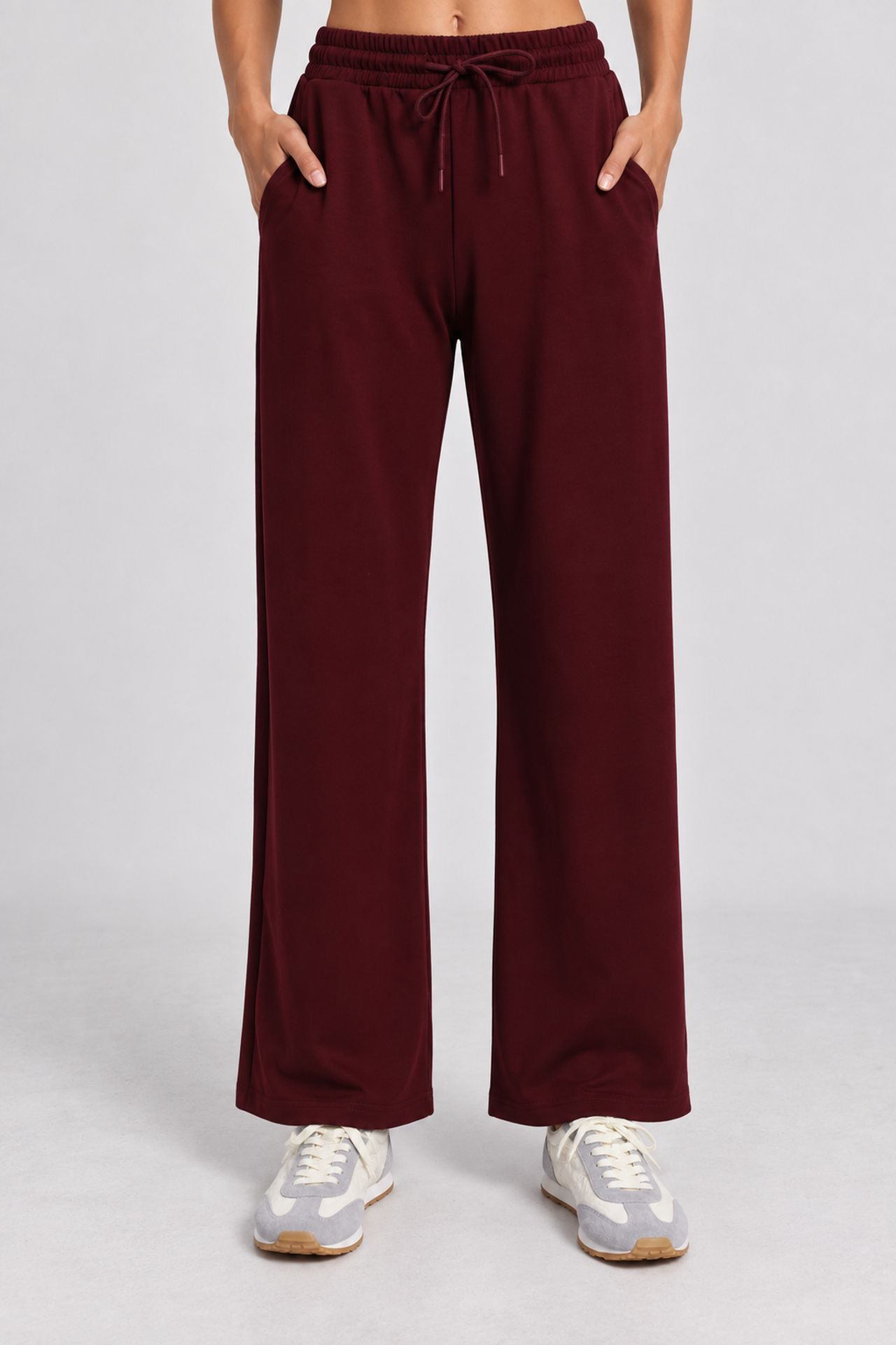 ISTANBUL Wide Leg Drawstring Waist Sweatpants 4