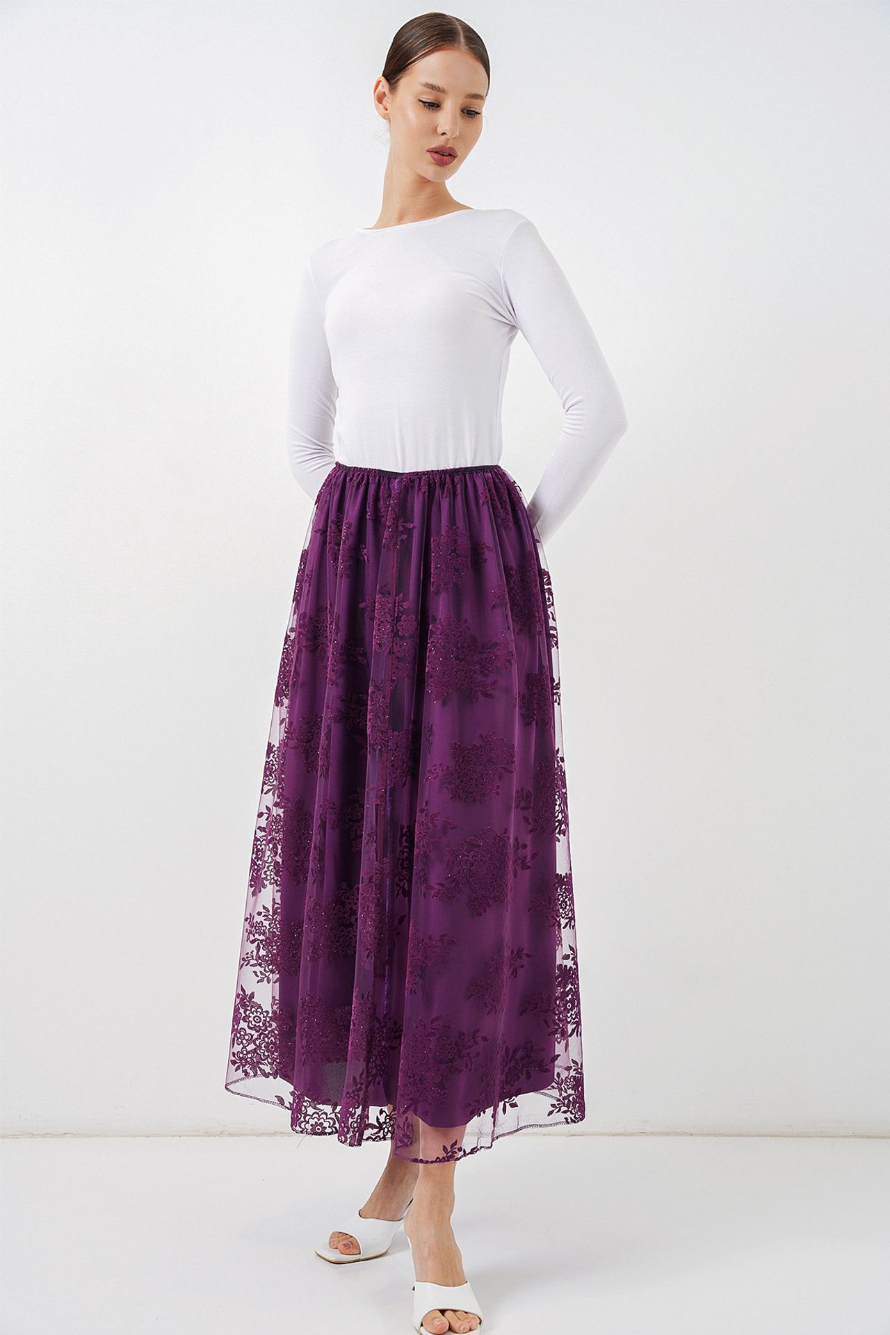 BDART Floral High Waist Maxi Skirt 3
