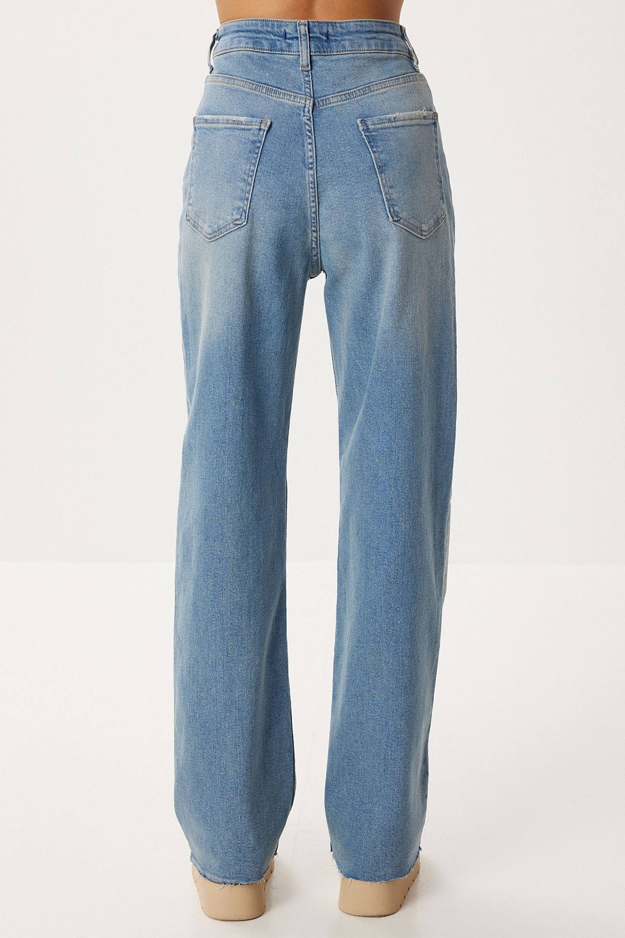 ISTANBUL High Waist Straight Leg Denim Jeans