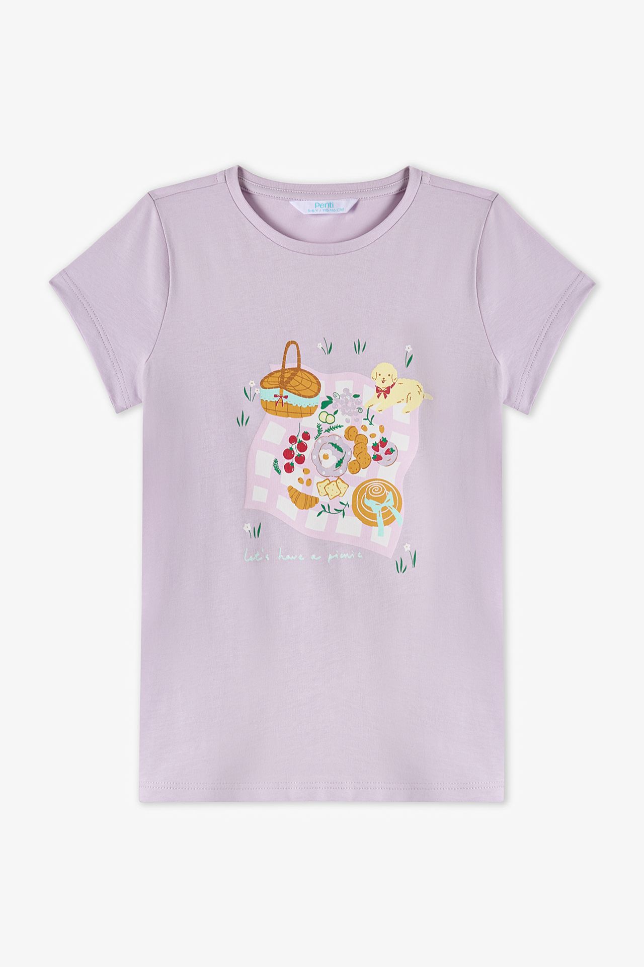 PENTI Girls' Picnic Short Sleeve Pajama Set 3