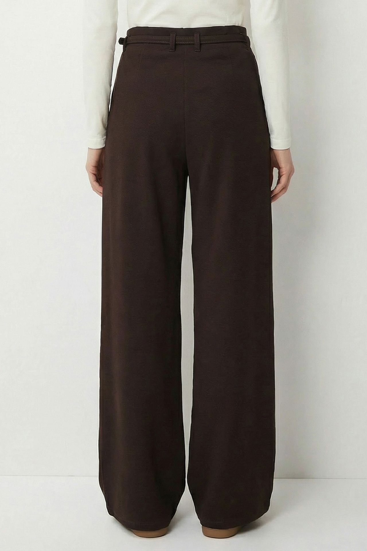 ISTANBUL Pleated Belted Wide Leg Trousers 6