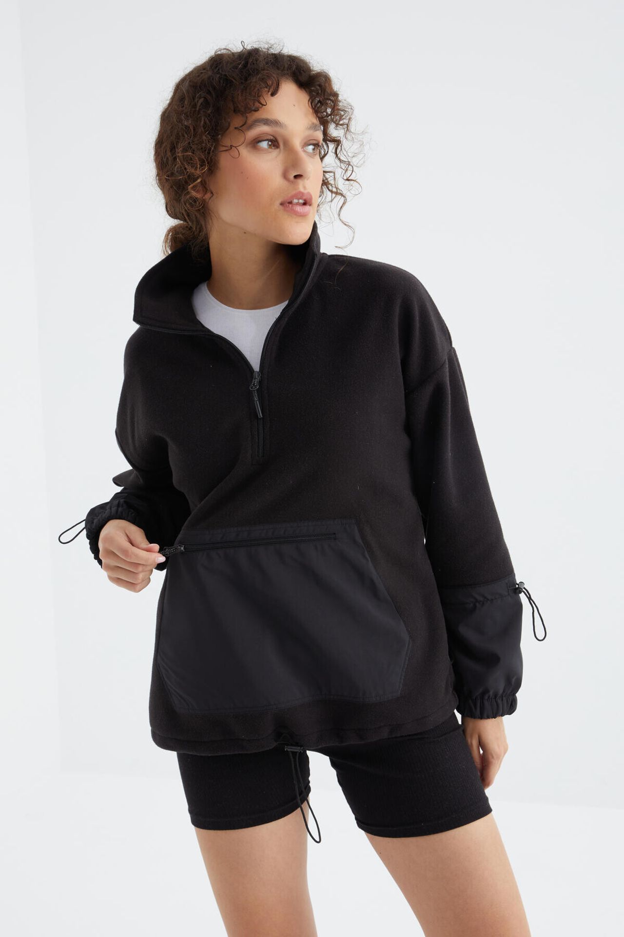 TOMMY Oversized Plush Half-Zip Sweatshirt 2