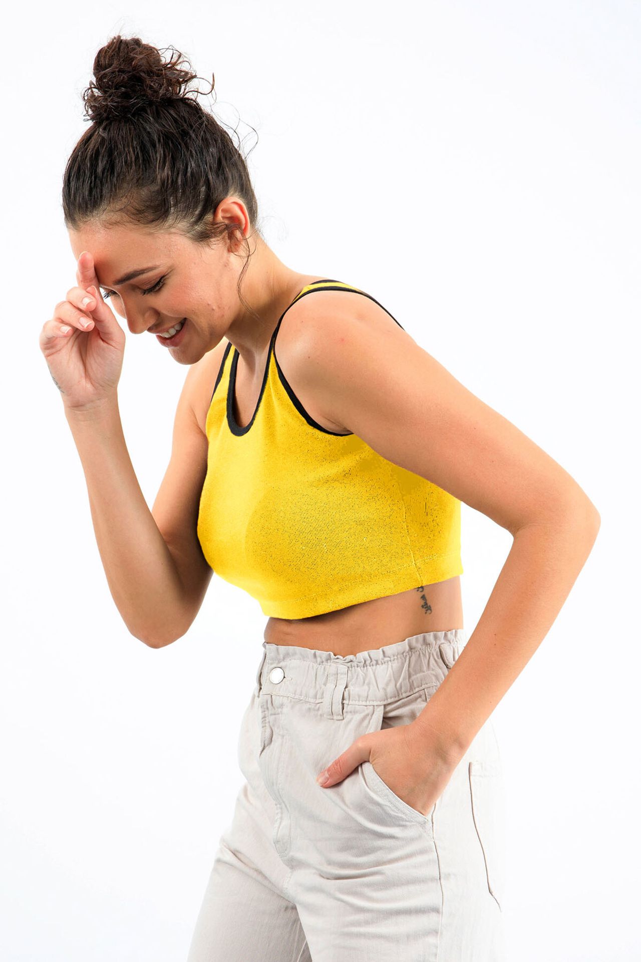 TOMMY Ribbed Sleeveless Crop Top 4