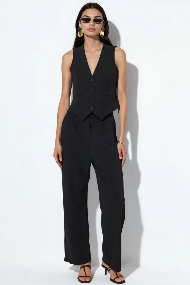 BDART V-neck Crepe Waistcoat