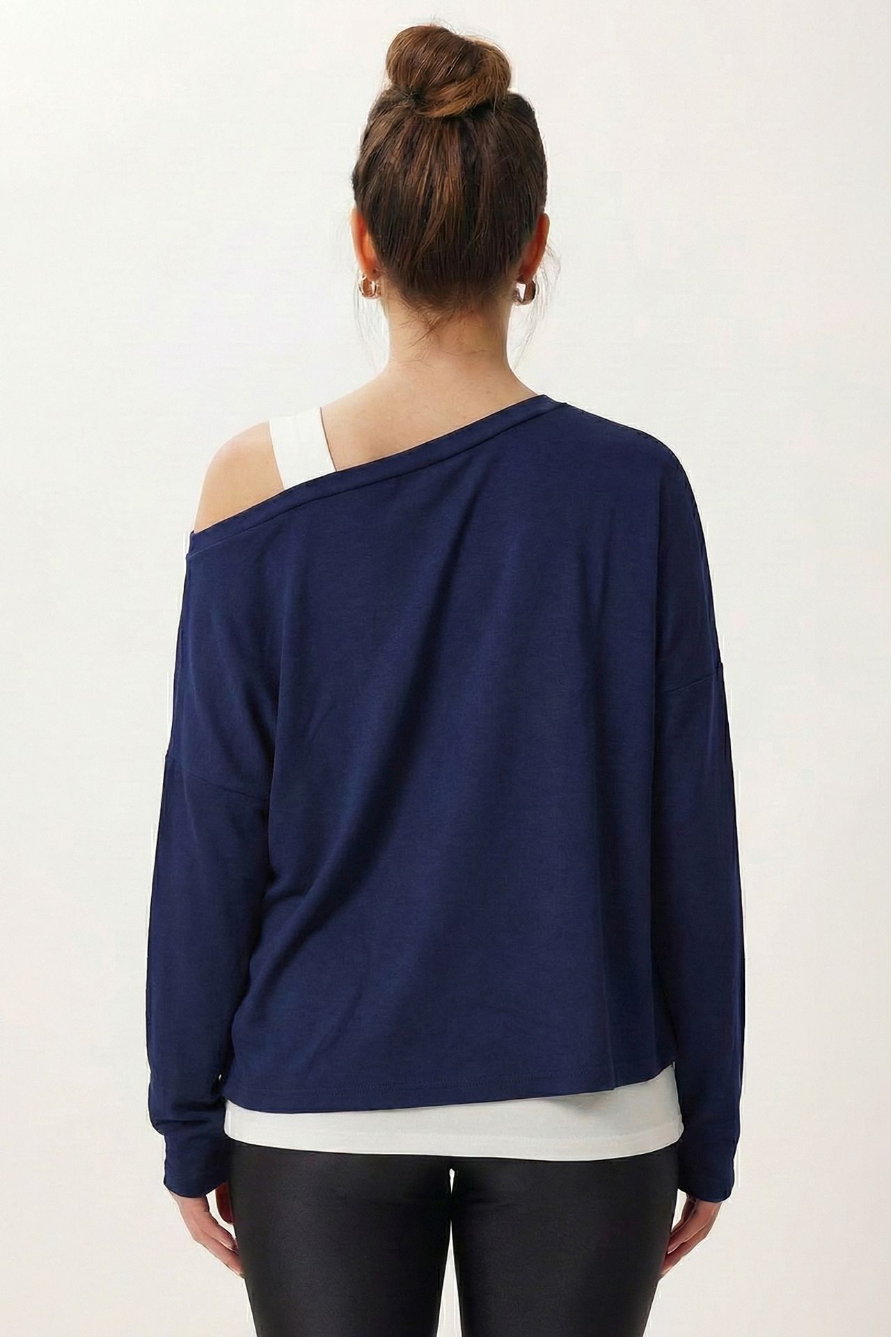 ISTANBUL Boat Neck Long Sleeve Blouse 4