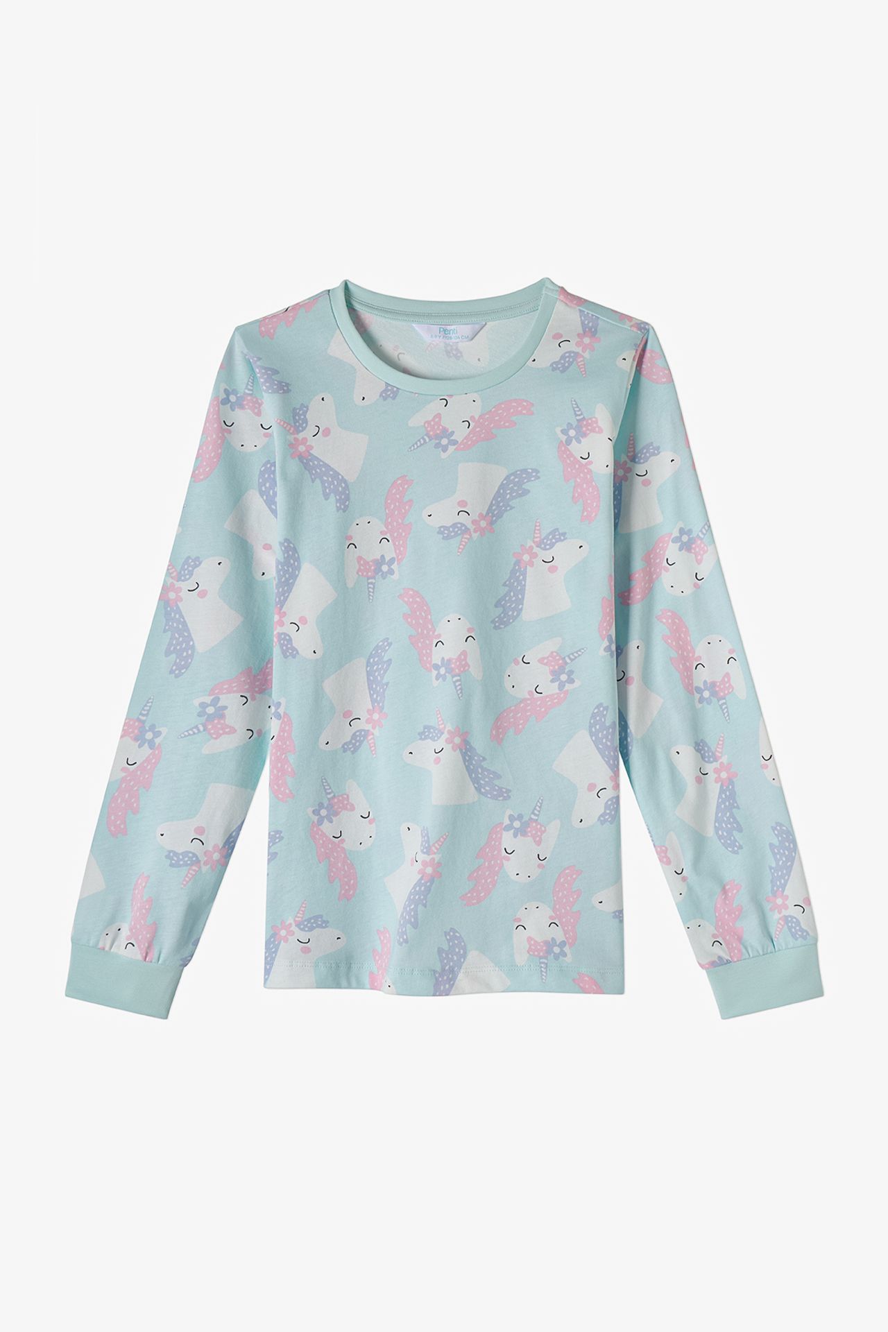 PENTI Girls' Magical Repeat Cotton Long Sleeve Pajama Set 2
