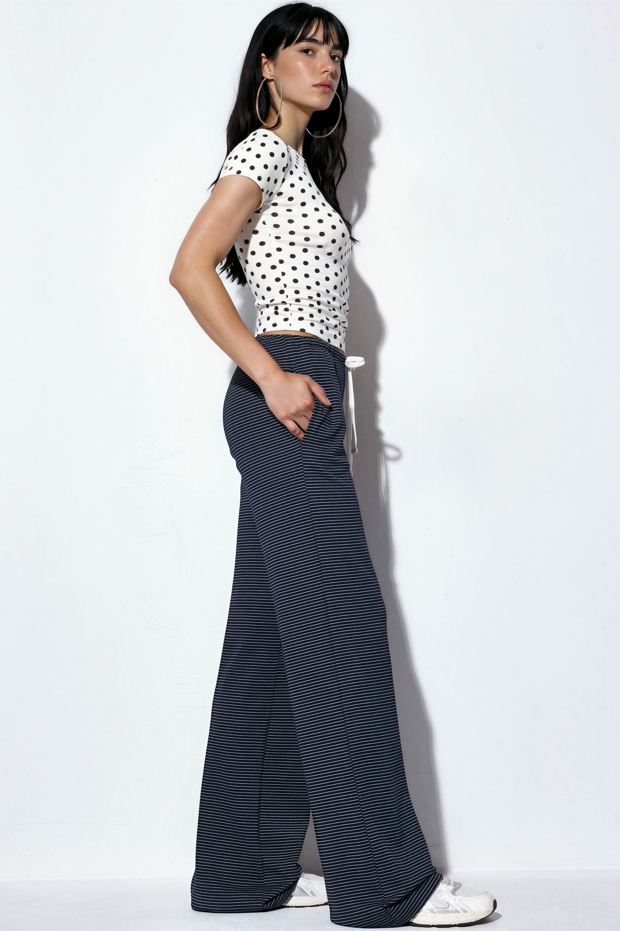 BUSEM Striped Straight-leg Sweatpants 2