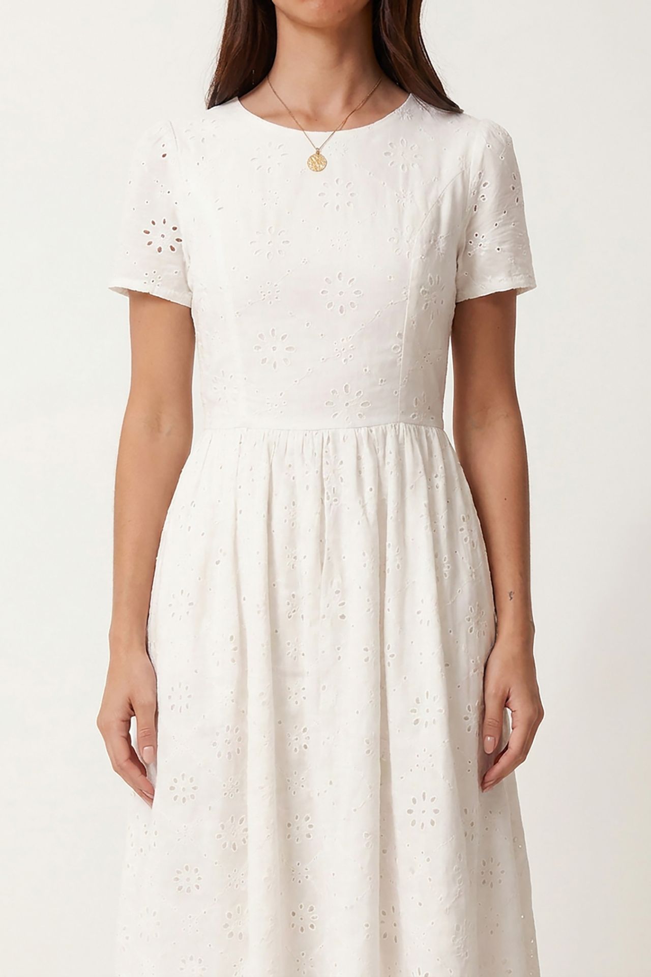 ISTANBUL Embroidered Cotton-Blend Poplin Maxi Dress 3