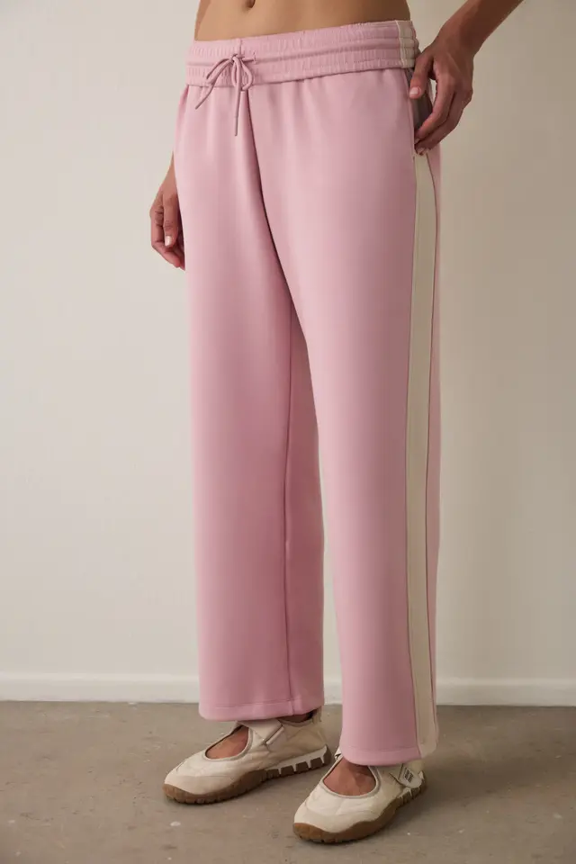 PENTI Silky Feel Normal Waist Panel Sweatpants