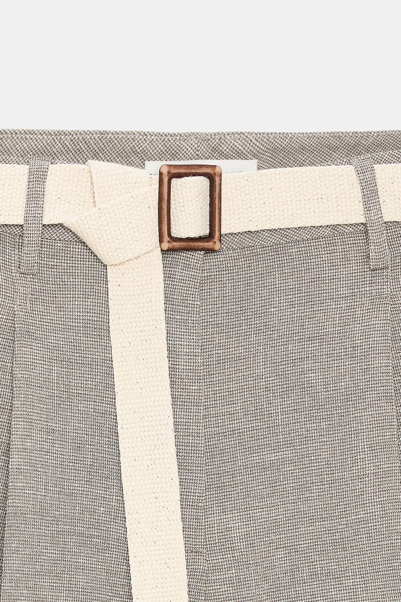 DILVIN Belted High-waist Tailored Shorts 7