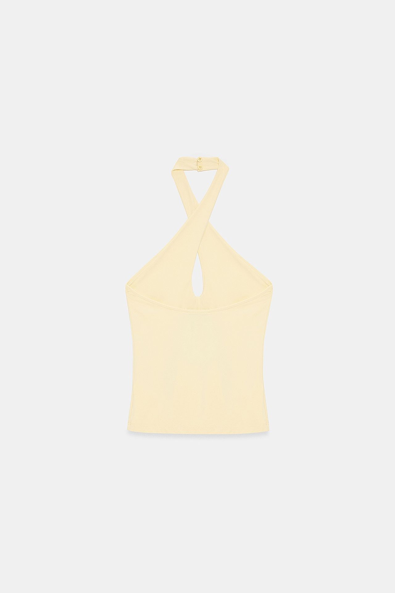 DILVIN Kadın Halter Yaka Kesimli Crop Üst 6