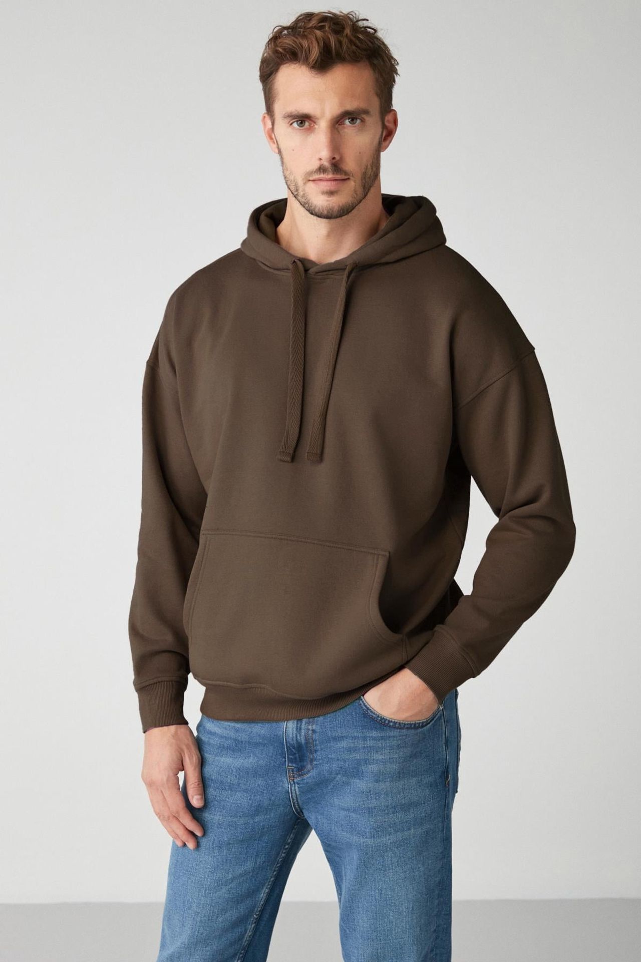 GRIMELANGE Oversize Kapüşonlu Cepli Sweatshirt 2