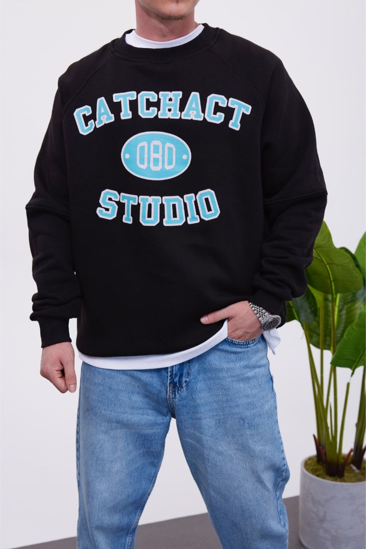 NOMARC Rahat Kalıp Bisiklet Yaka Sweatshirt 3