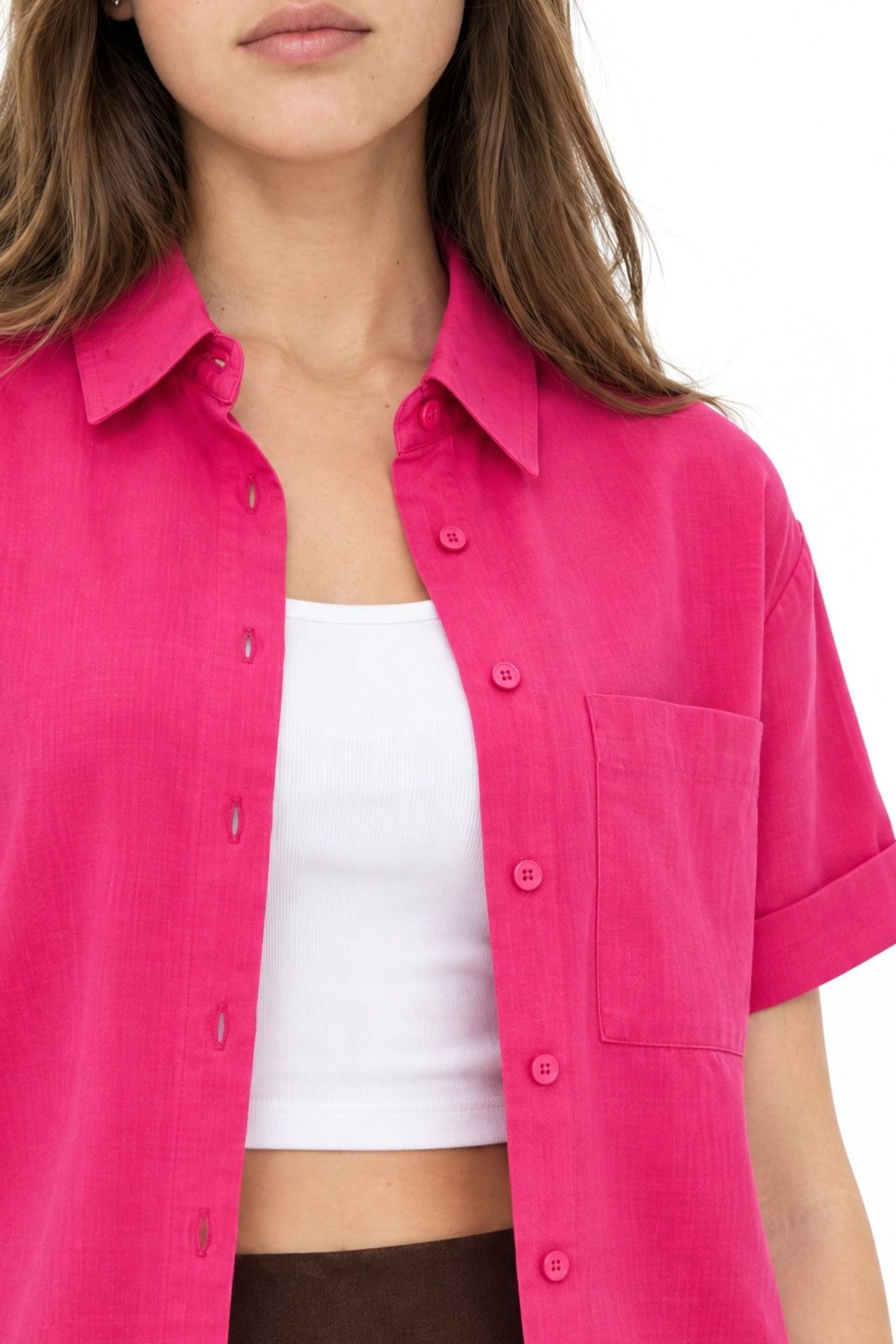 MIXRAY Short Sleeve Shirt with Pockets 5
