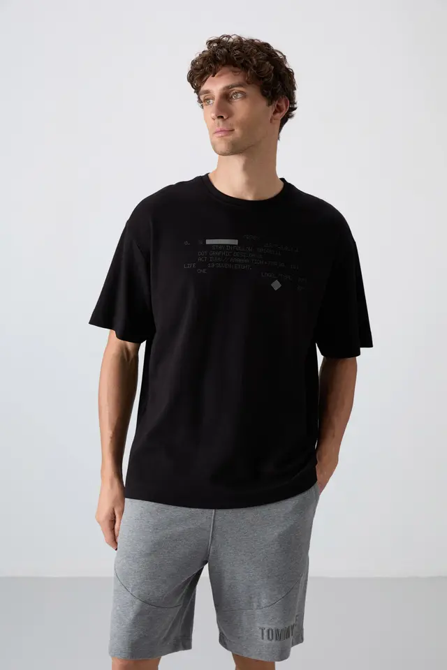 TOMMY Oversized Printed Crew Neck T-Shirt