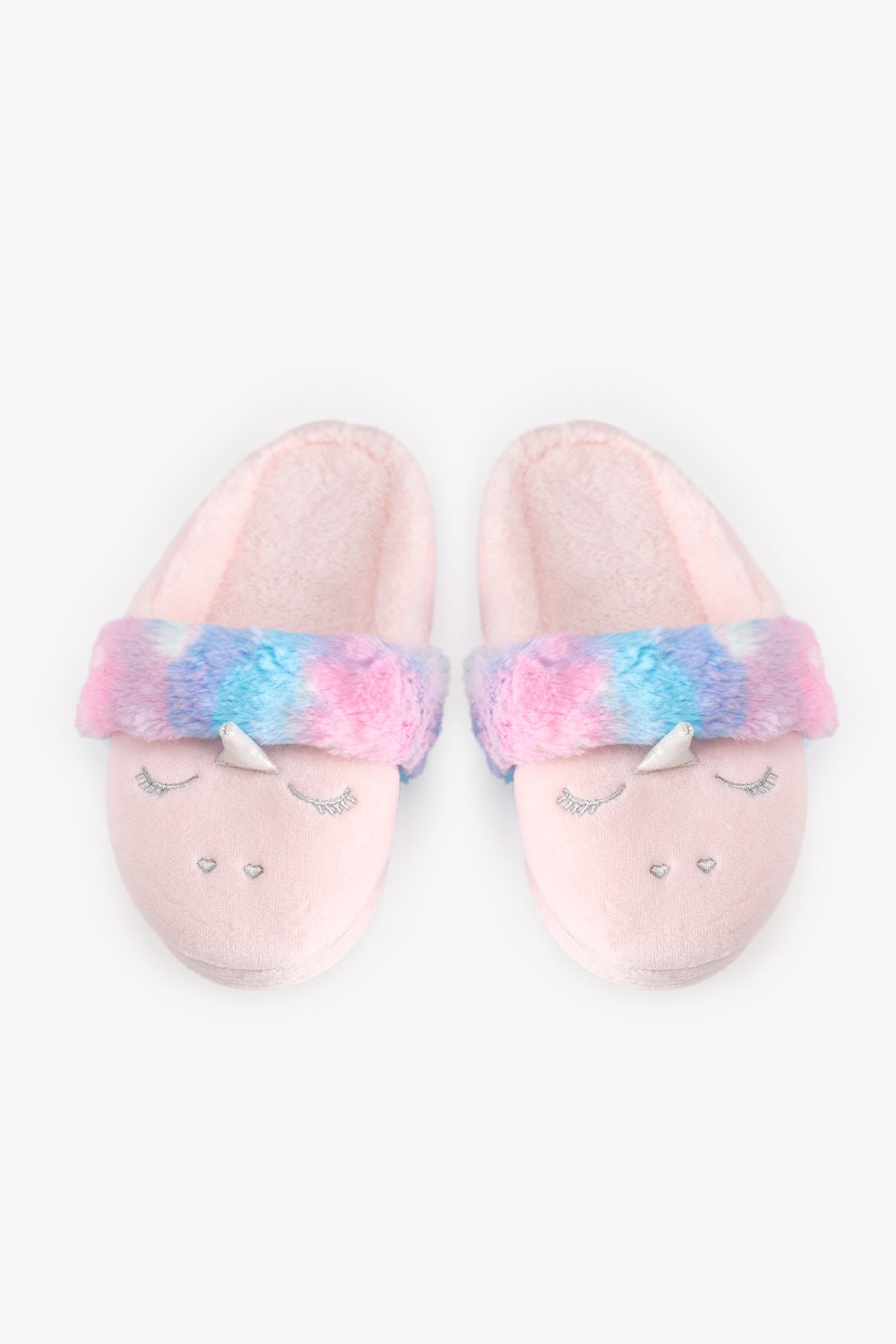 PENTI Girls' Puffy Unicorn Textured Slippers 1