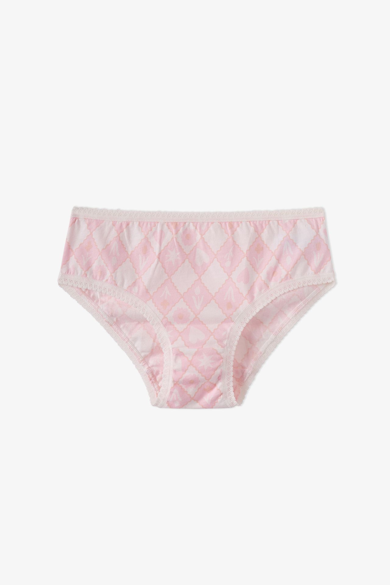 PENTI Girls' Princess Print Floral Cotton Briefs 3