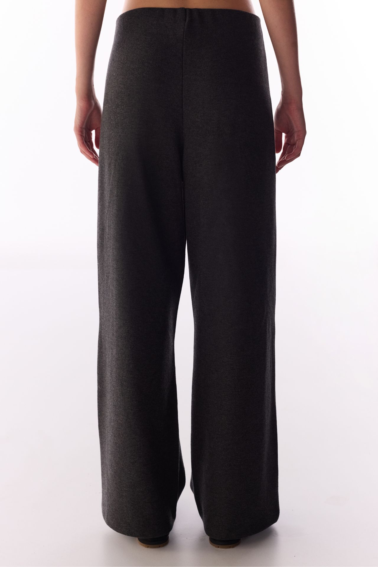 PENTI Warm Wide Leg Melange Pattern Pants 3