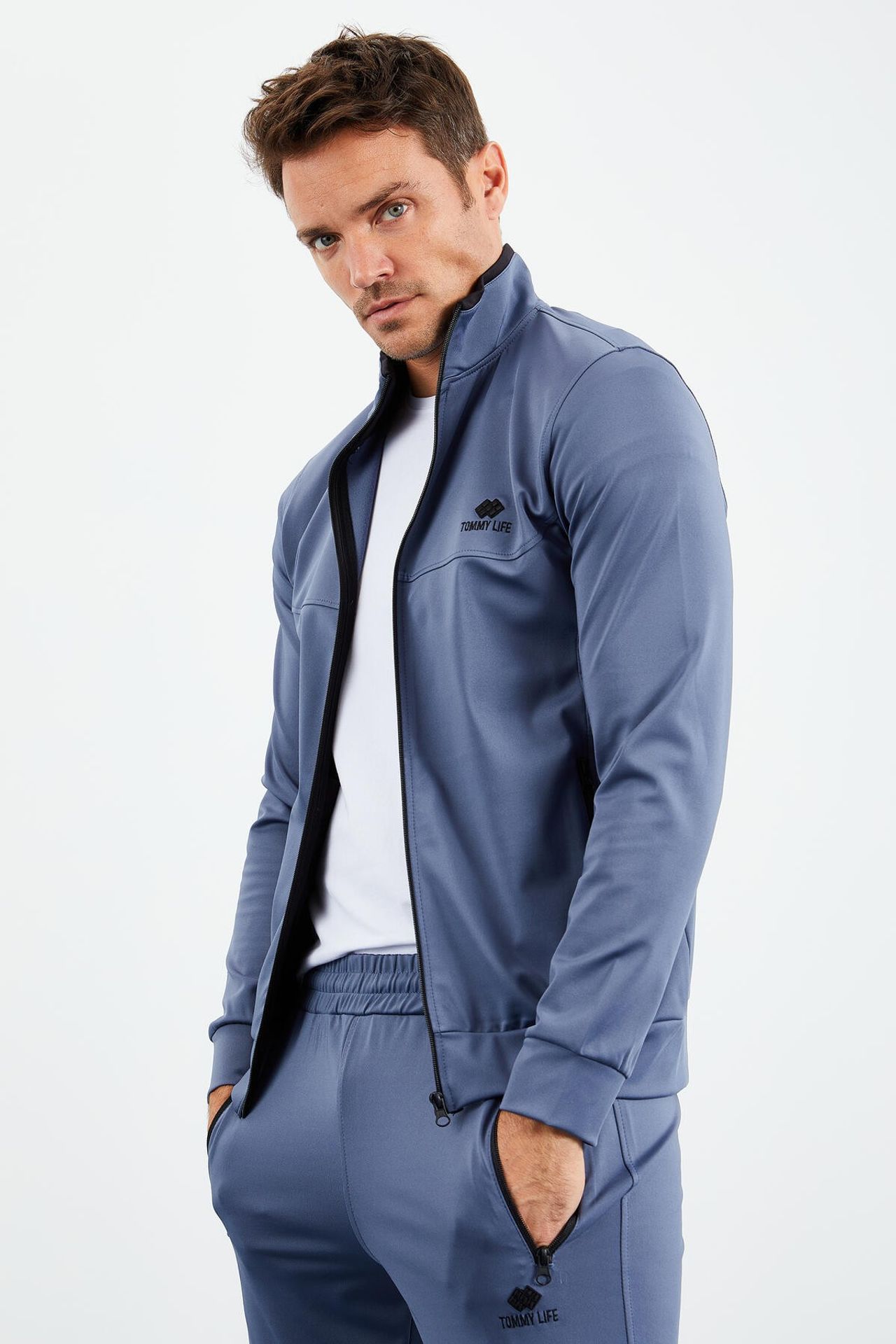 TOMMY Men's Scuba Knit Sweatshirt And Pants Set 5