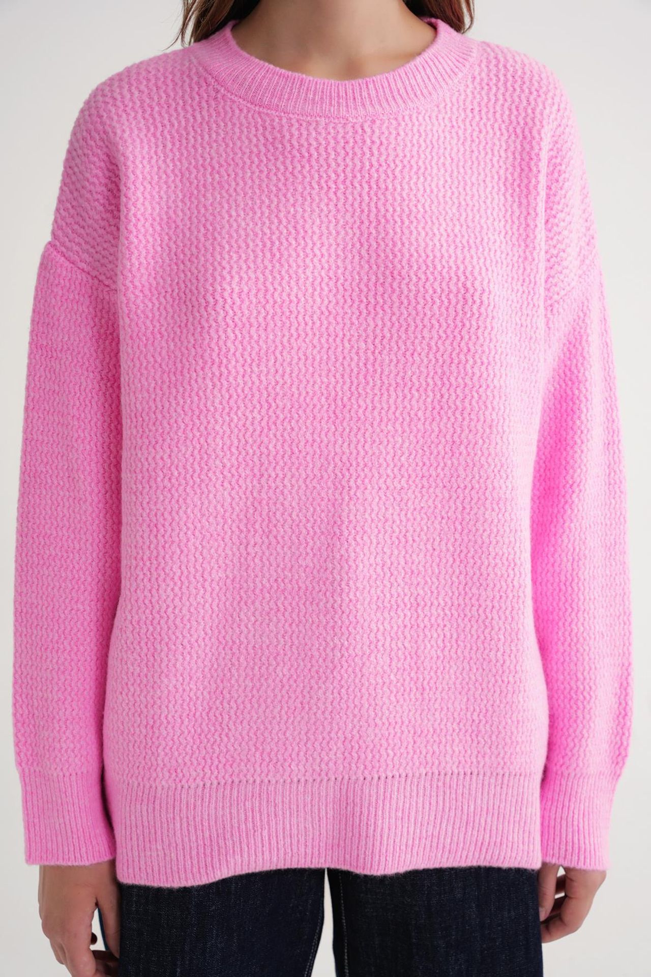 Mixray Long Sleeve Ribbed Knit Sweater 5
