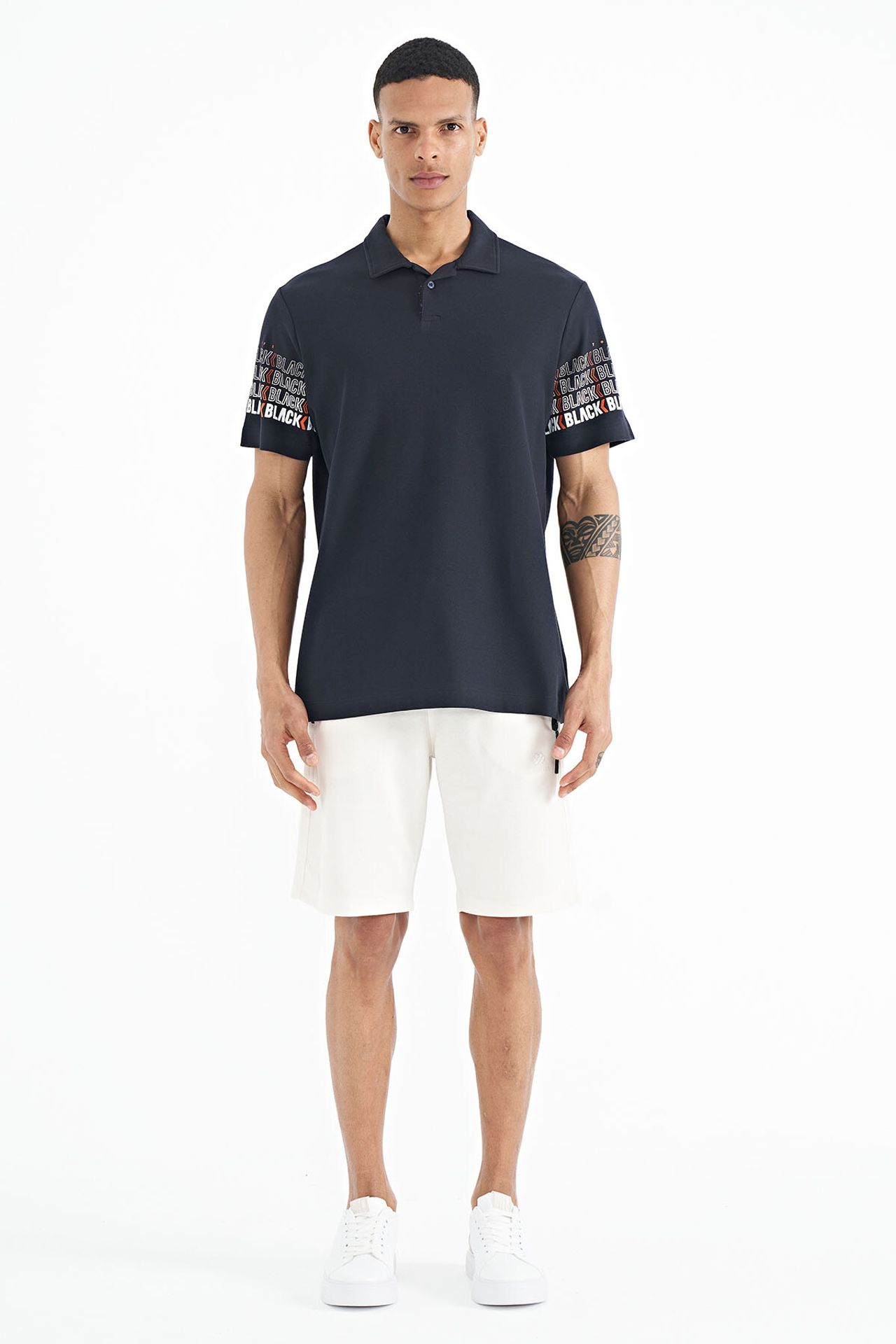 TOMMY Printed Polo Collar T-Shirt 2