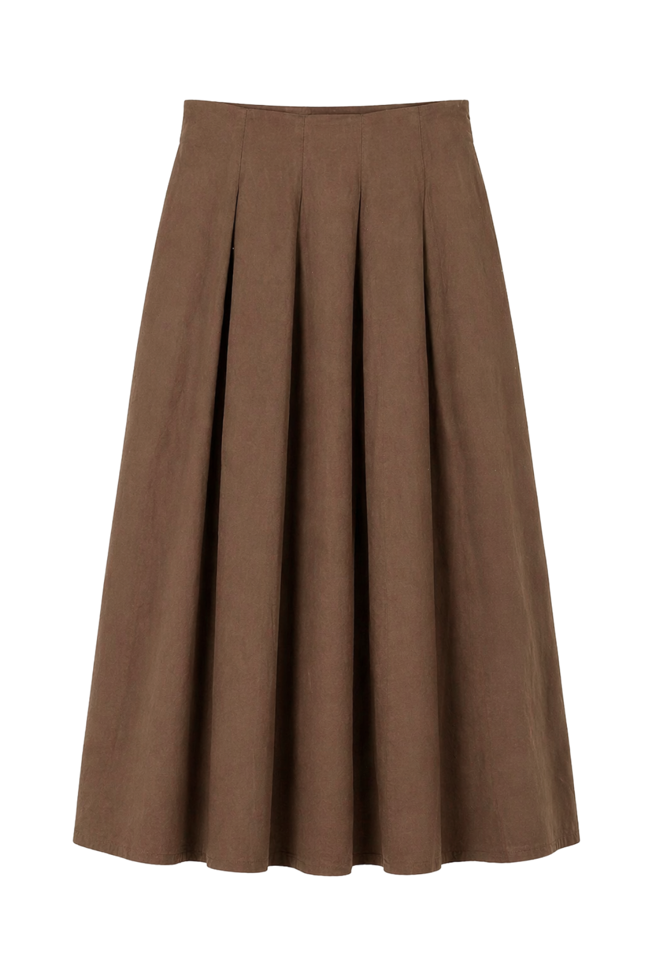MIXRAY High Waist A-Line Midi Skirt 4