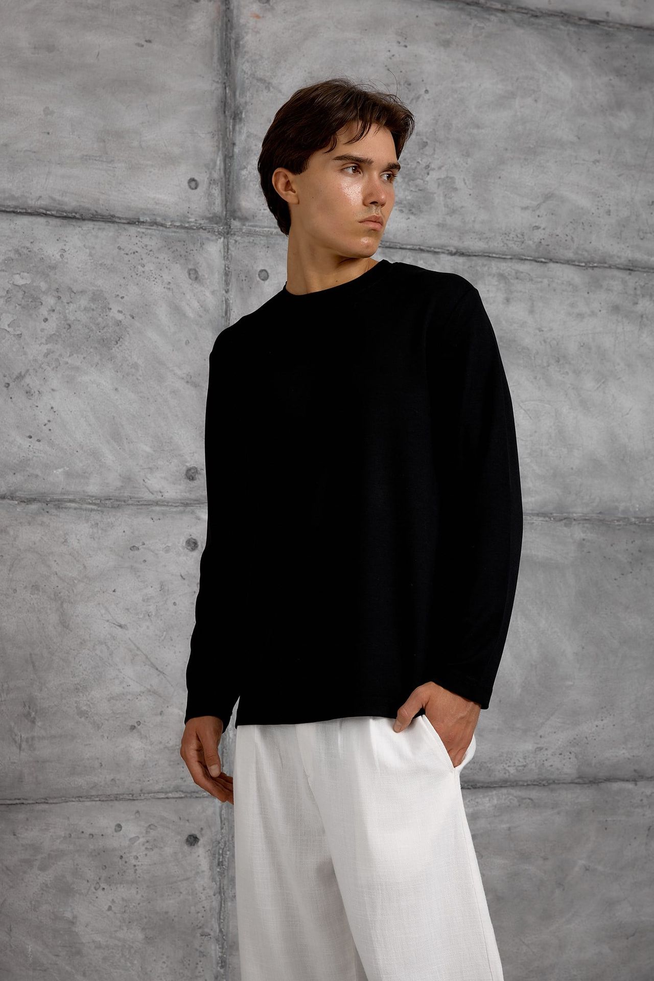 NOMARC Normal Kalıp Bisiklet Yaka Sweatshirt 1
