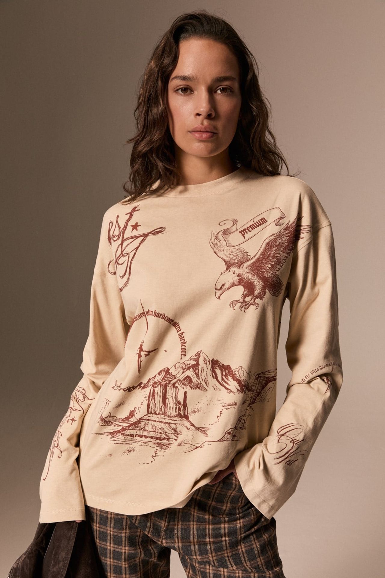 GRIMELANGE Relaxed Fit Crew Neck T-Shirt 1