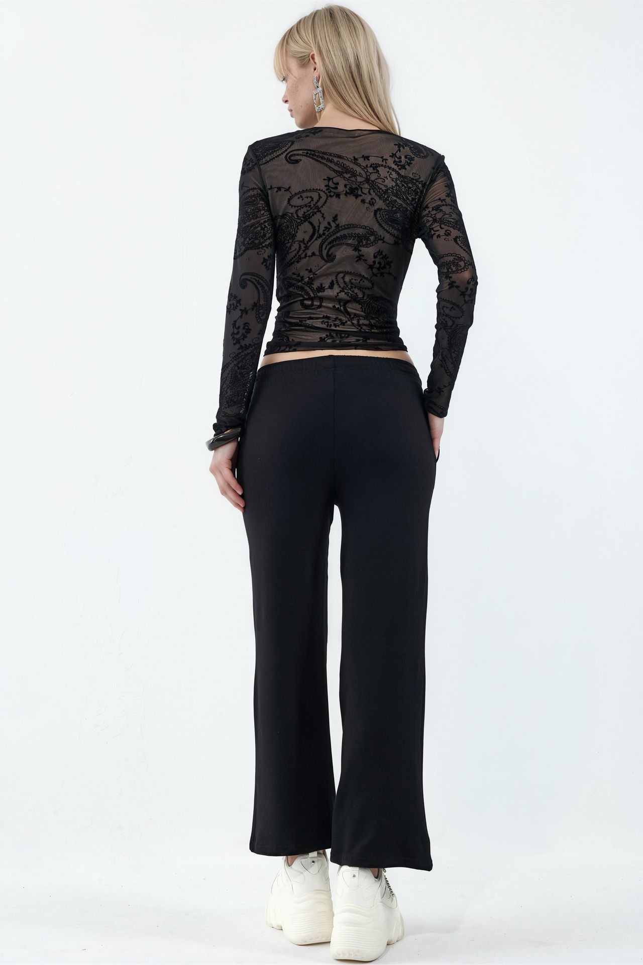 BUSEM Wide-Leg Pull-On Sweatpants 3