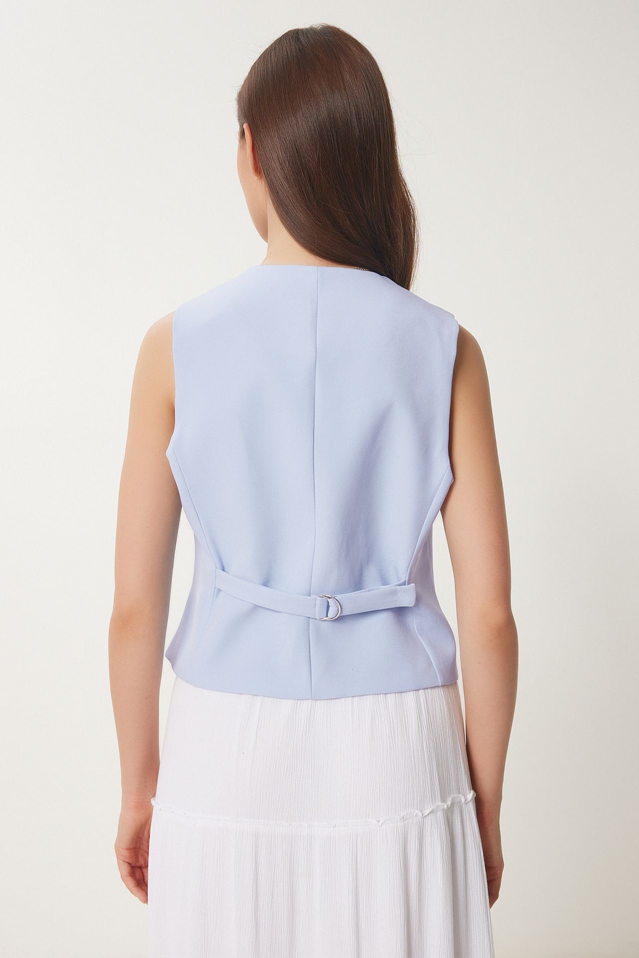 ISTANBUL Crop Button Waistcoat 5