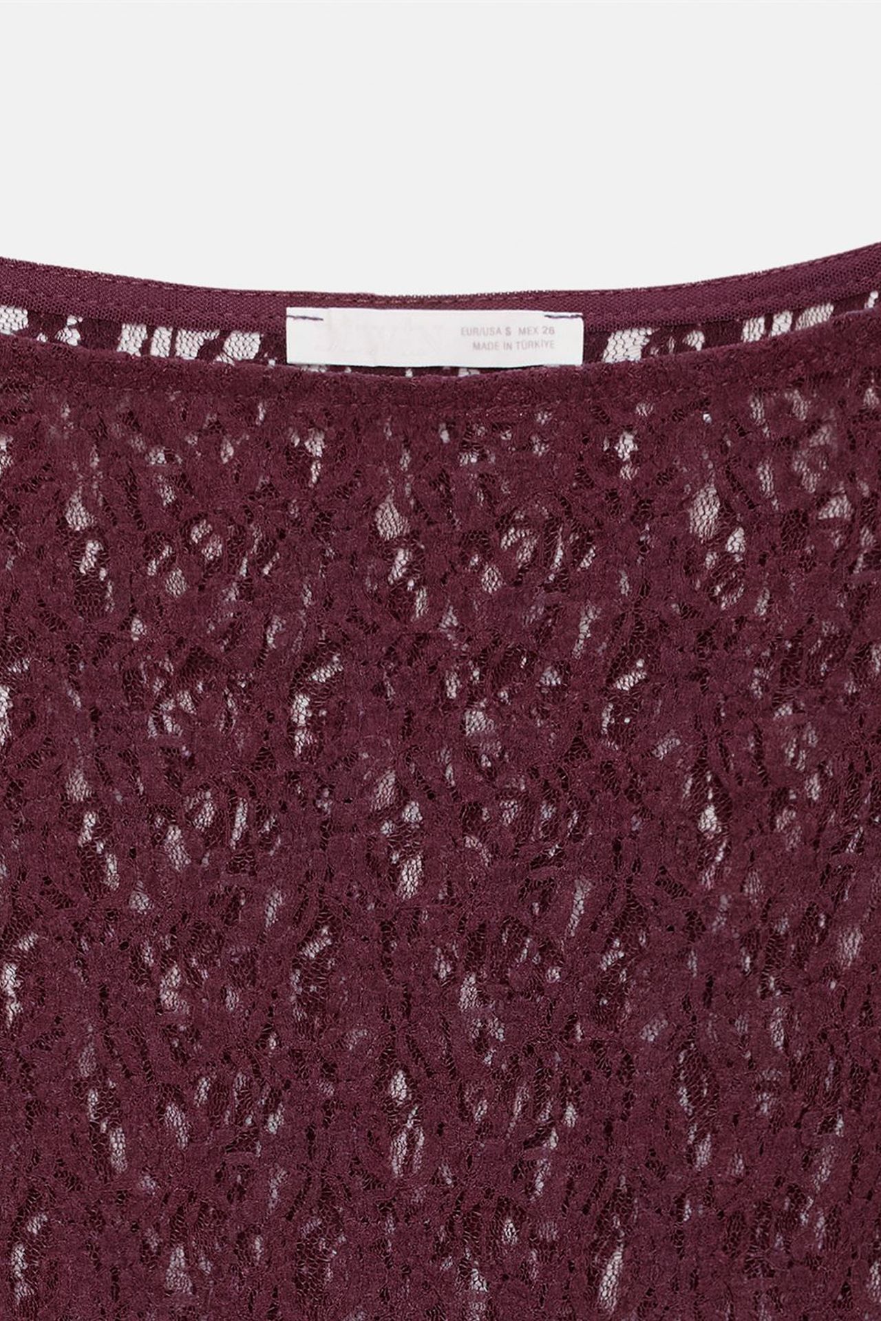 DILVIN Slim Fit Lace Boat Neck Blouse 7