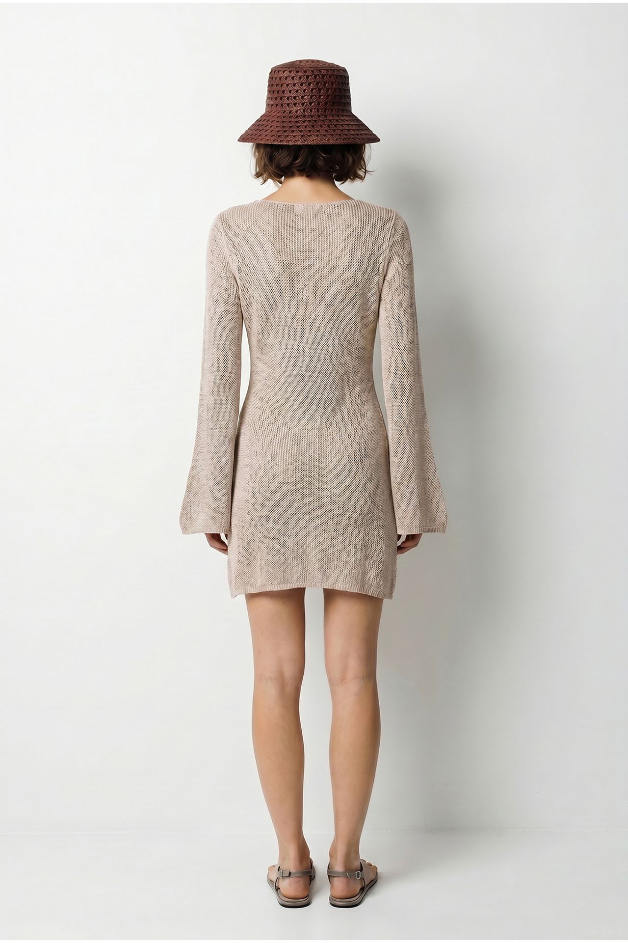 LUCCI Ribbed Knit Mini Dress 5