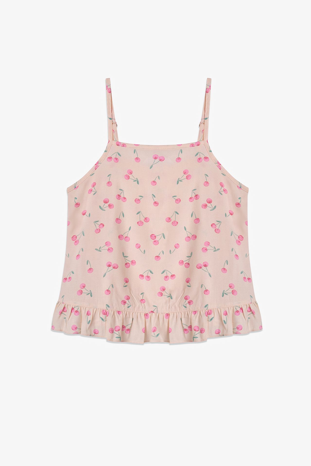 PENTI Girls' Pinky Cherry Short Sleeve Pajama Set 6