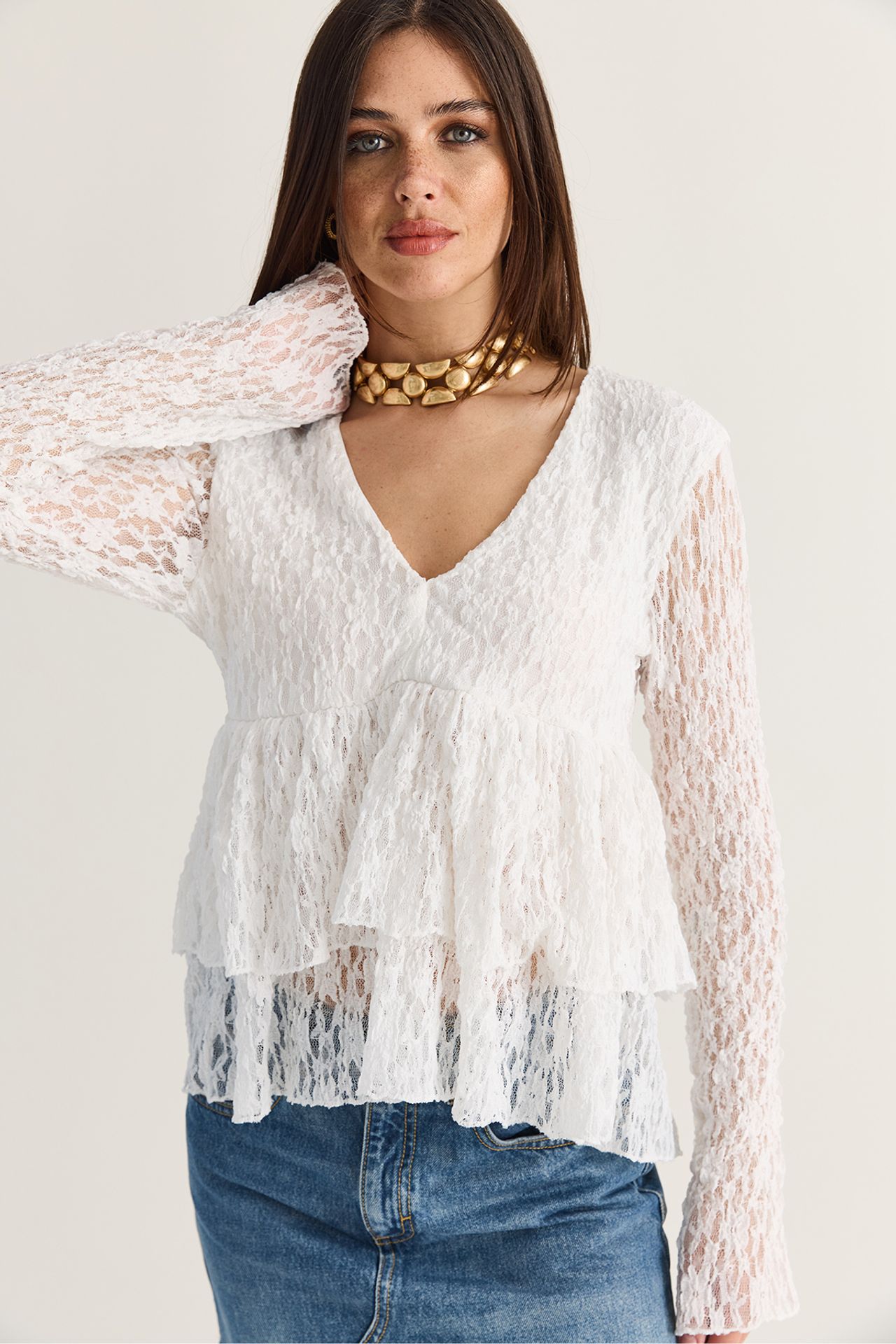 LUCCI Straight Fit Blouse 4