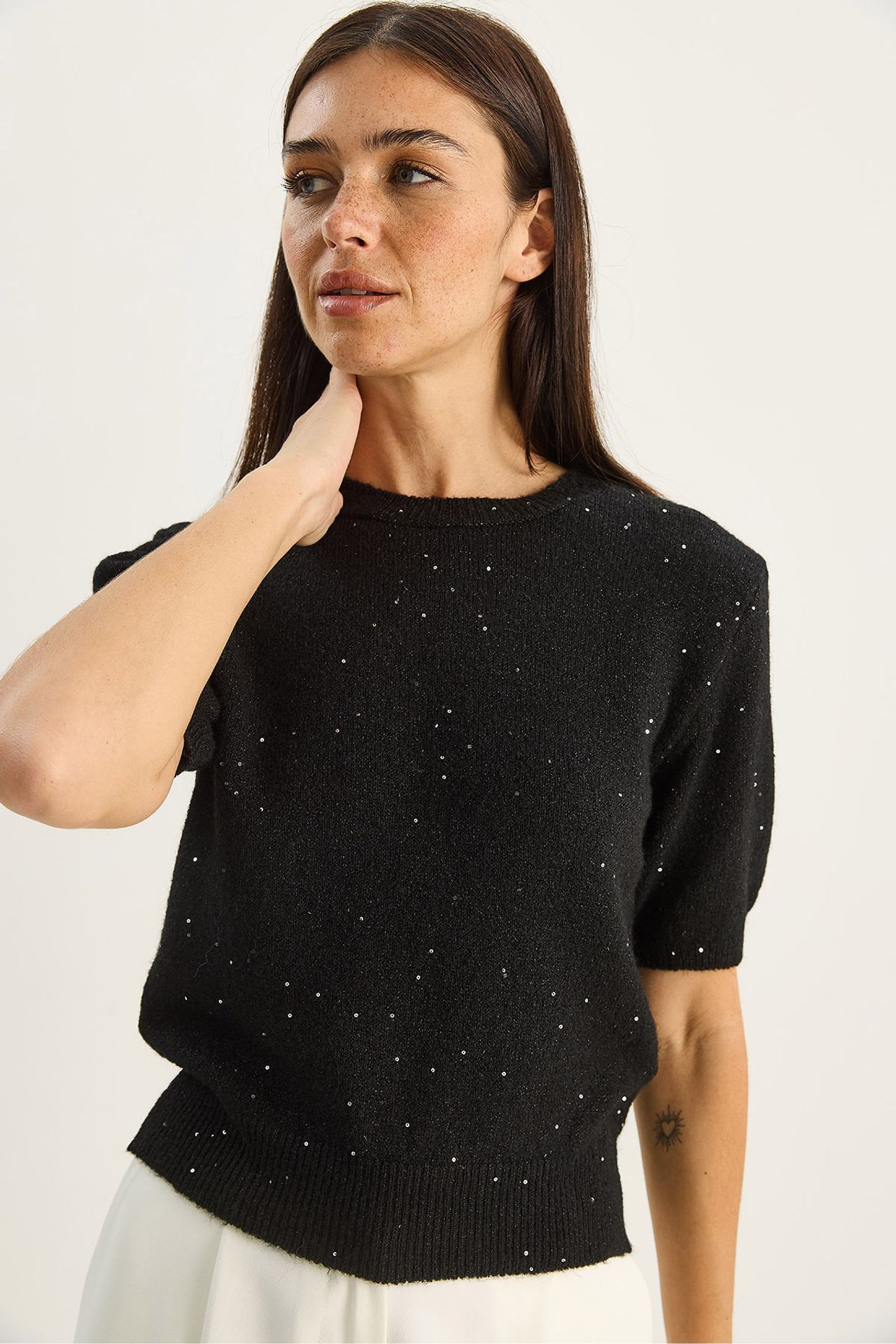 LUCCI Lurex Detailed Top