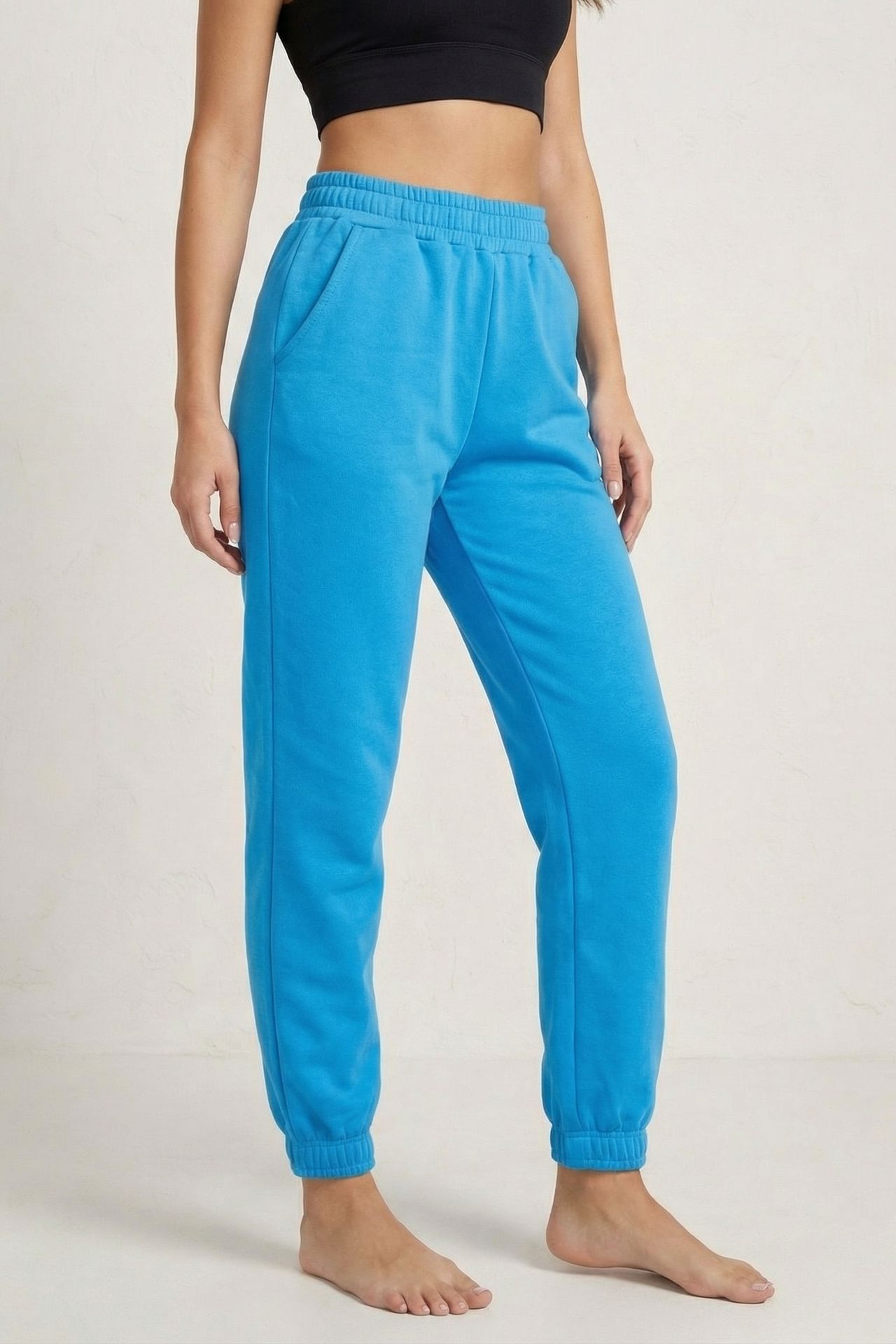 MY FASHION Elastic Waist Jogger Sweatpants 3
