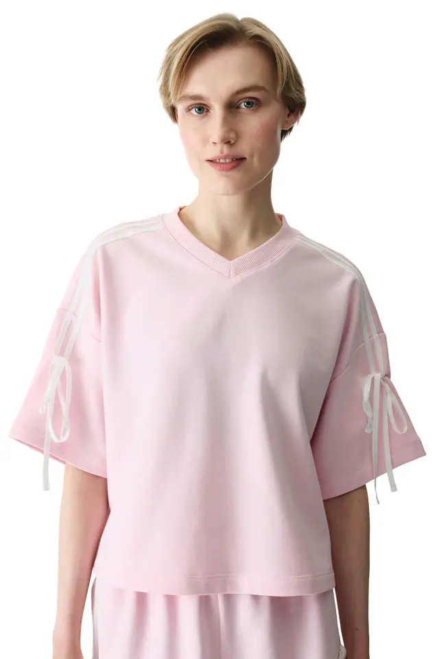 PENTI Women's Bow Detailed T-Shirt