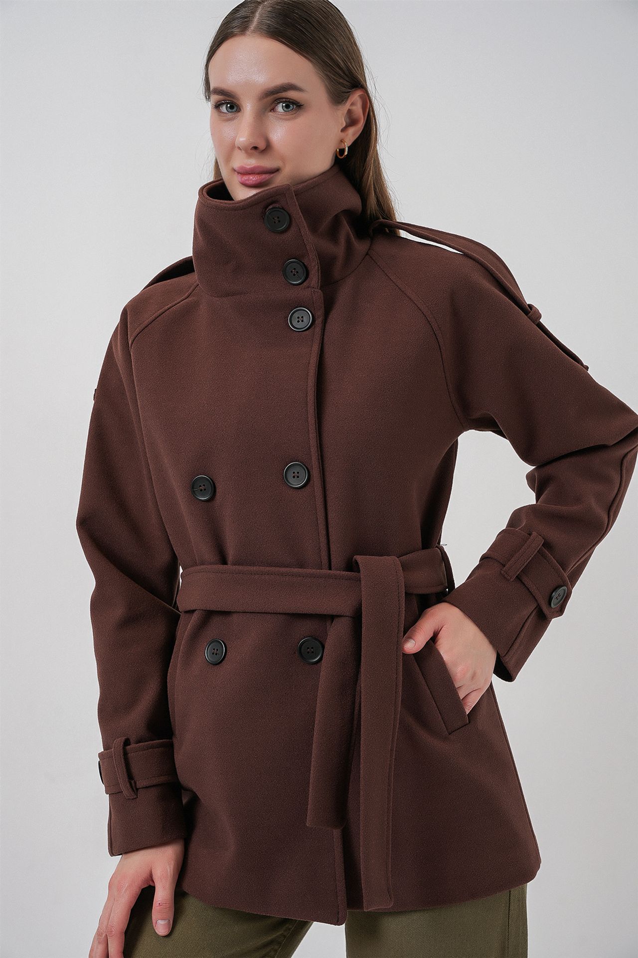 BDART Textured Gabardine Buttoned Coat 1