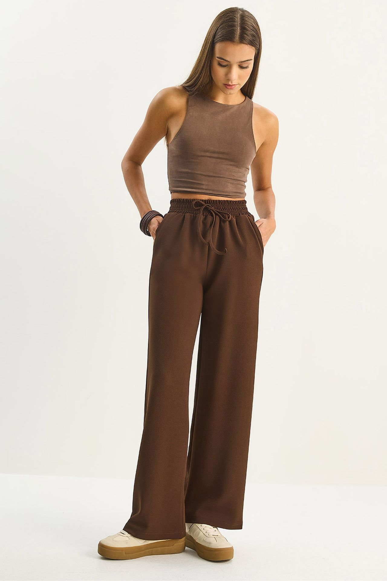 LUCCI High Waist Wide Leg Pants 1