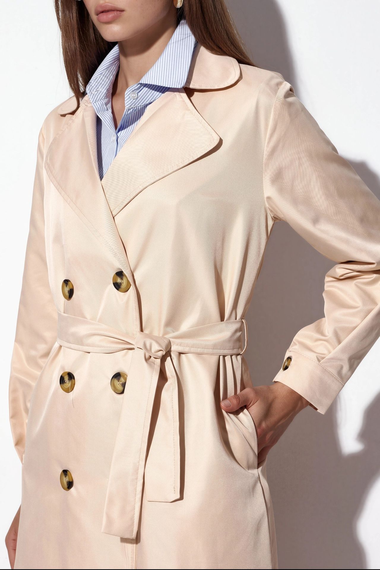 BDART Belted Long Trench Coat 4