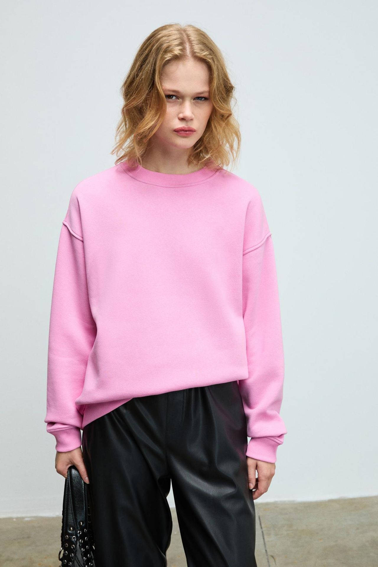 GRIMELANGE Bol Kesimli Bisiklet Yaka Sweatshirt 2